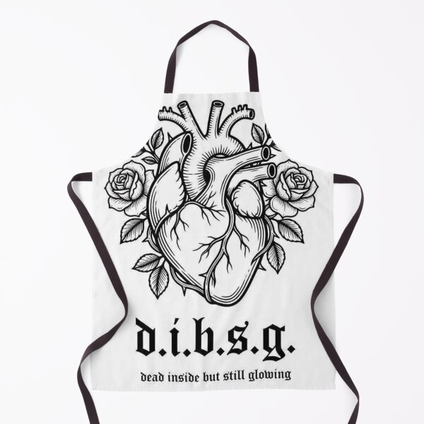 Item preview, D.I.B.S.G. Gothic Anatomical Heart - Dead Inside But Still Growing - Tattoo Art Style designed and sold by AcosDesign.