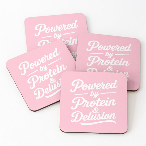 Item preview, Powered by protein and delusion designed and sold by cafelab.