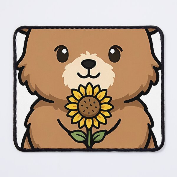 Item preview, Sunflower Bear Cub Icon designed and sold by pumsquare.