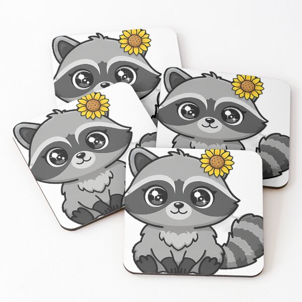 Item preview, Sunflower Raccoon Icon designed and sold by pumsquare.