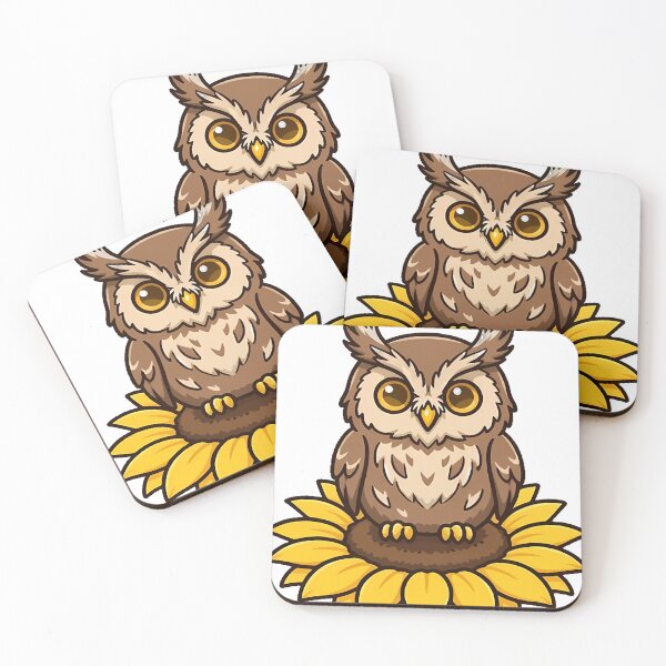 Item preview, Sunflower Owl Icon designed and sold by pumsquare.
