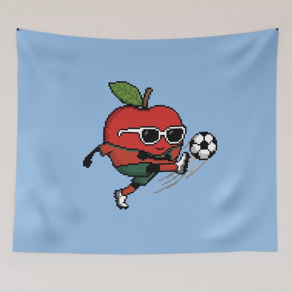Item preview, Apple Pixel in a Soccer Uniform 24 designed and sold by White Rim Mates.