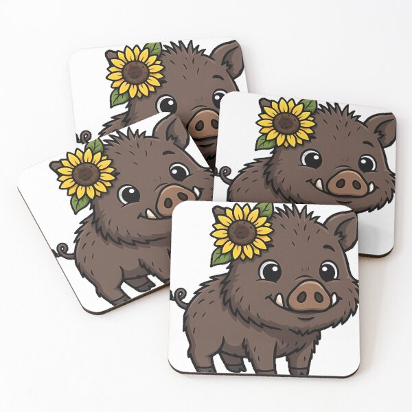 Item preview, Sunflower Wild Boar Icon designed and sold by pumsquare.