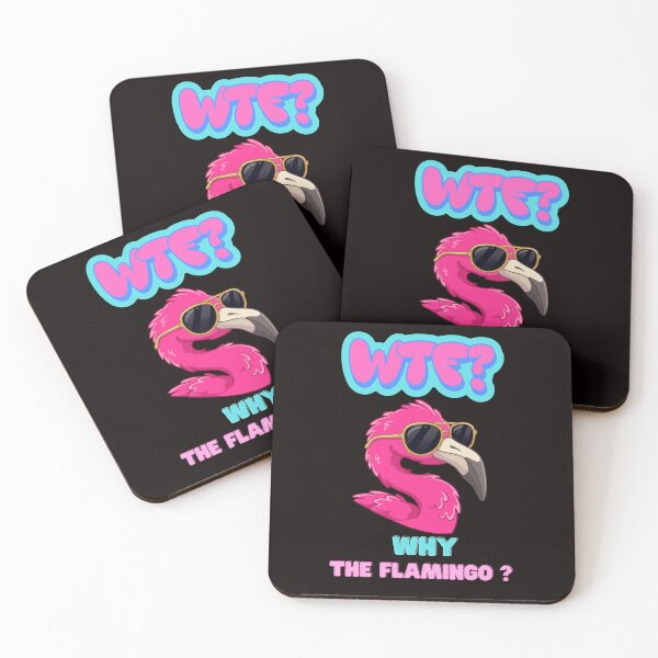 Item preview, WTF? Why the Flamingo? | Funny Flamingo T-Shirt designed and sold by BrokenLabel.