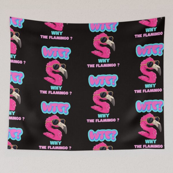 Item preview, WTF? Why the Flamingo? | Funny Flamingo T-Shirt designed and sold by BrokenLabel.