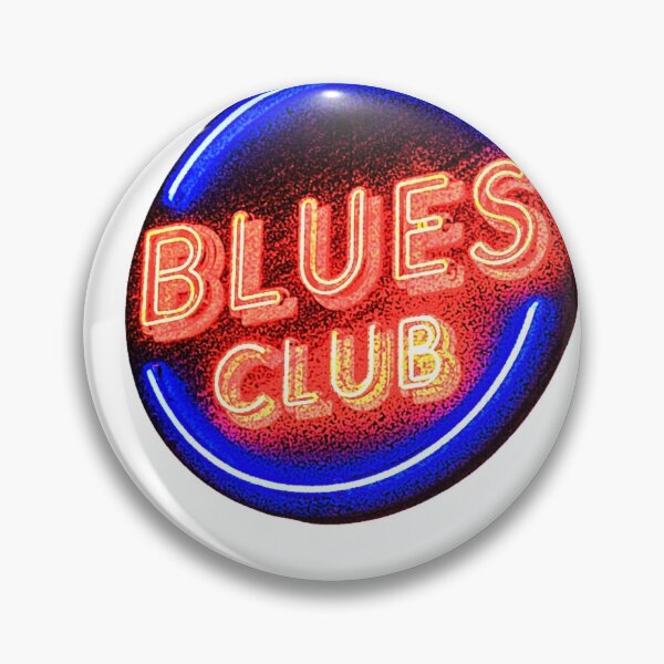 Item preview, Retro Blues Club Neon Sign – Vintage Music Lounge T-Shirt Design designed and sold by MerchWSzpilkach.