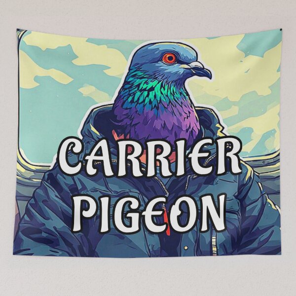Item preview, Funny Human Birds on train CARRIER PIGEON! designed and sold by Giulivo Store Graphic.