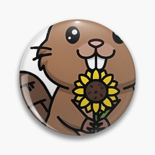 Item preview, Sunflower Beaver Icon designed and sold by pumsquare.