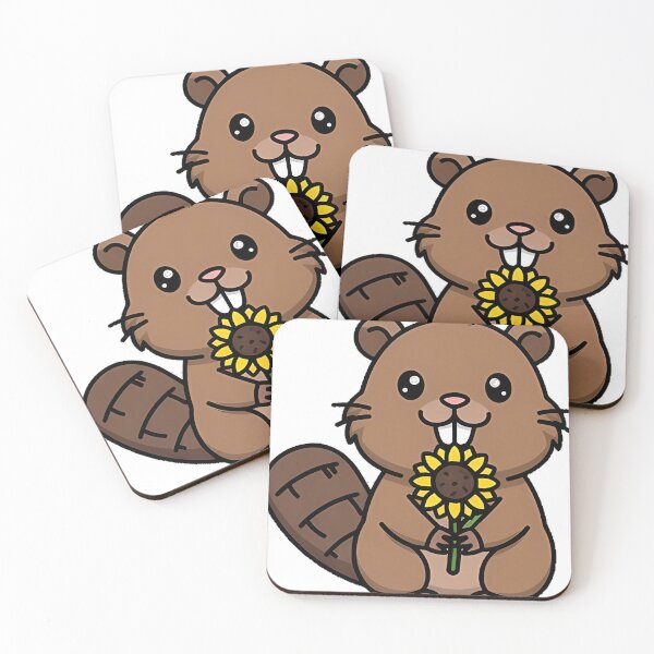 Item preview, Sunflower Beaver Icon designed and sold by pumsquare.