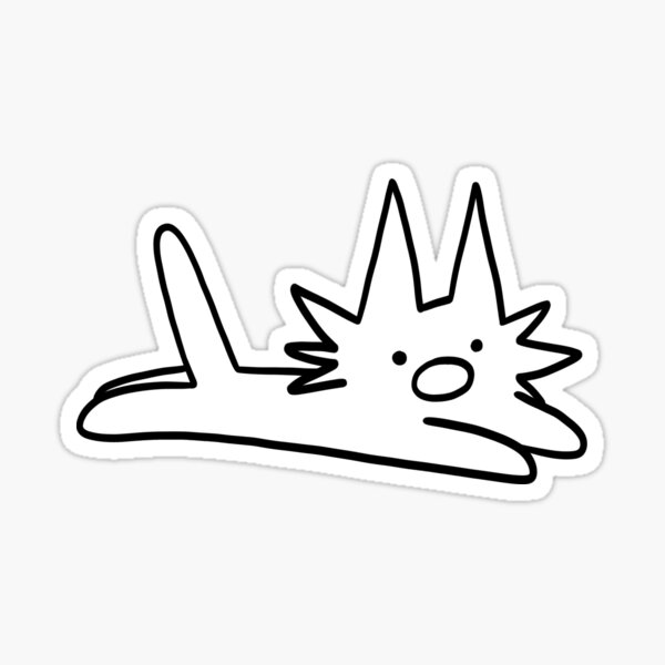 Chillin' Gay Cat Sticker