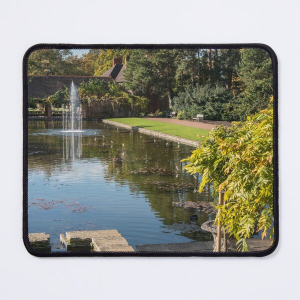 Item preview, Botanical Garden Pond Print – Peaceful Landscape Wall Art designed and sold by ThatSurreyLife.