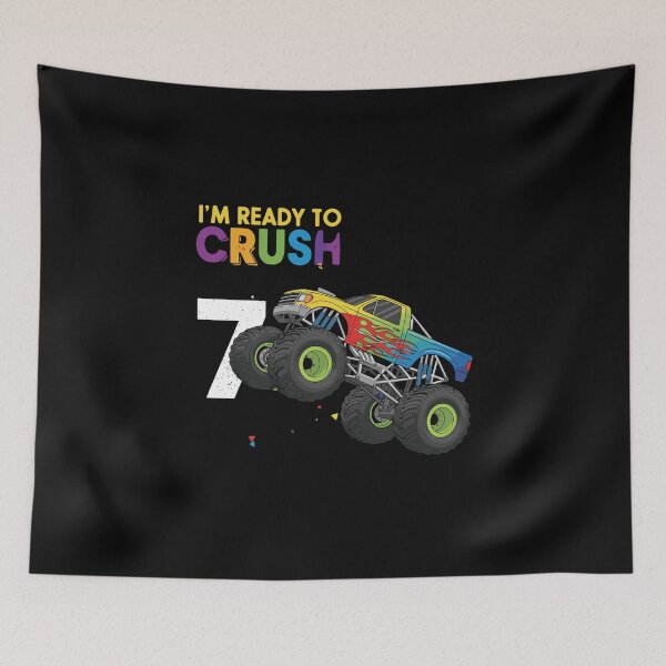 Item preview, I'm Ready To Crush 7 Monster Truck Seven Year Old Birthday Kid designed and sold by PopStars1993.