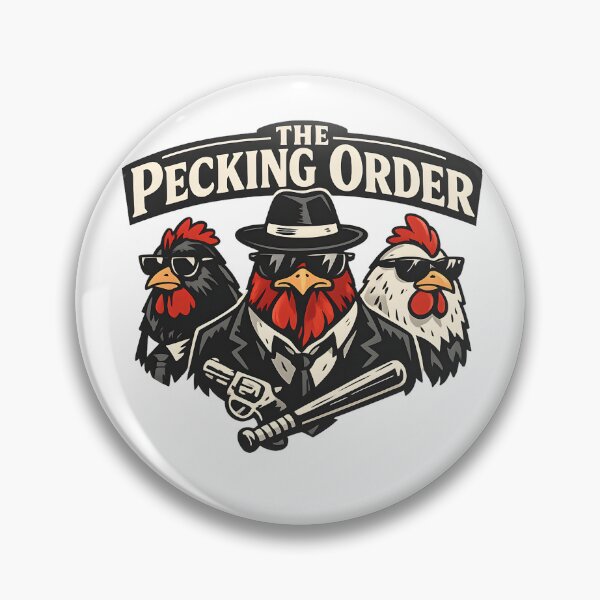 Item preview, The Pecking Order – Funny Mafia Chicken Gangster T-Shirt designed and sold by jahiggin.