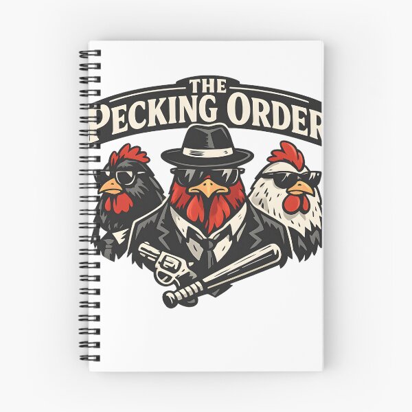 Item preview, The Pecking Order – Funny Mafia Chicken Gangster T-Shirt designed and sold by jahiggin.