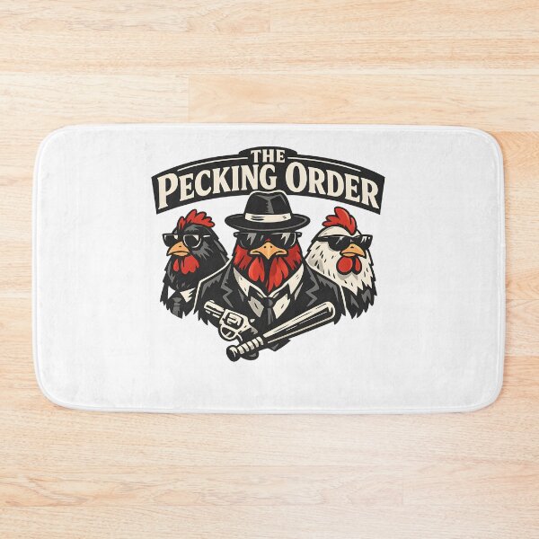 Item preview, The Pecking Order – Funny Mafia Chicken Gangster T-Shirt designed and sold by jahiggin.