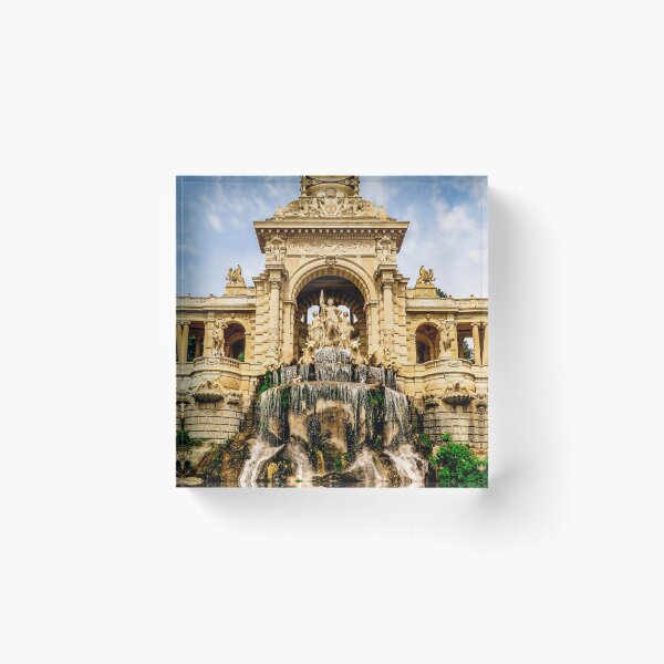 Item preview, Palais Longchamp fountain with cascading waterfalls and ornate sculptures, Marseille, France designed and sold by Nafid_Photographie.