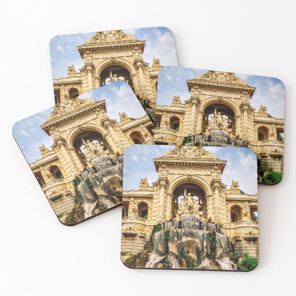 Item preview, Palais Longchamp fountain with cascading waterfalls and ornate sculptures, Marseille, France designed and sold by Nafid_Photographie.