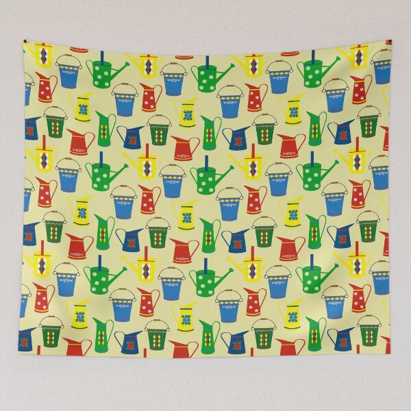 Item preview, Narrowboat Canal Boat Boating Pattern designed and sold by HotHibiscus.