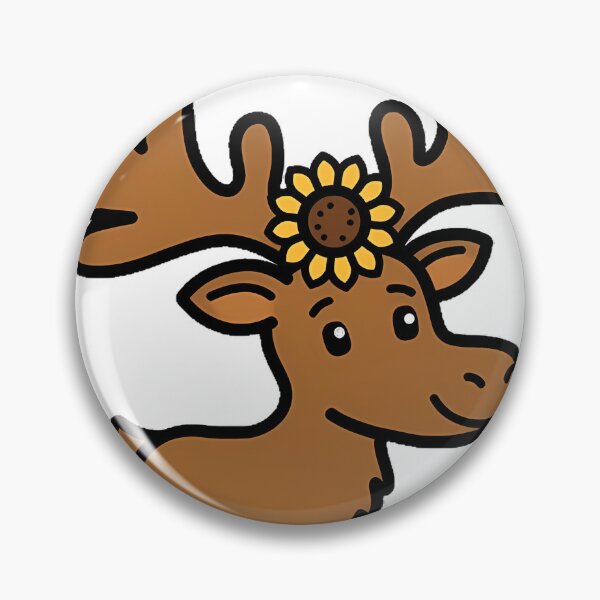 Item preview, Sunflower Elk Icon designed and sold by pumsquare.