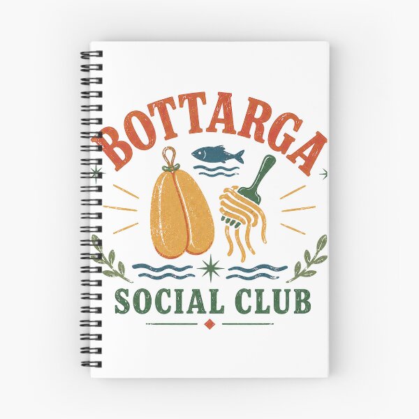 Item preview, Bottarga Social Club - Sardinia Retro Emblem Illustration designed and sold by VisualArtsOasis.