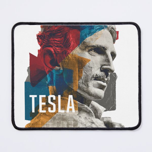 Item preview, Nikola Tesla – Inventor Collage Art Print | Electricity Genius Science Visionary Poster designed and sold by OzzFrequency.