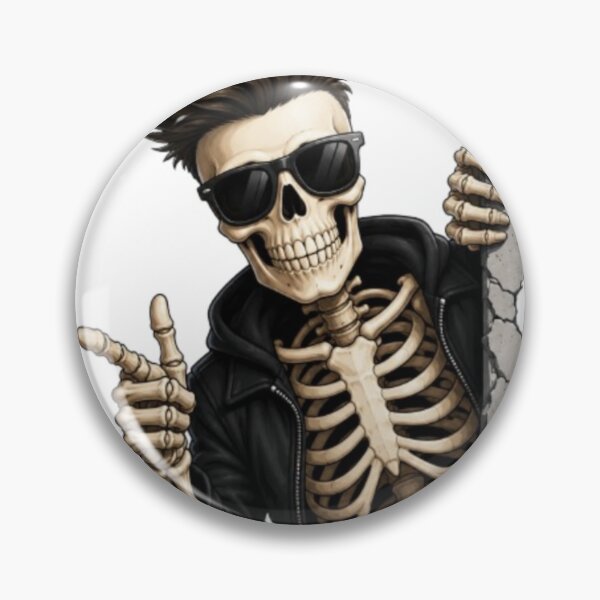 Item preview, Cool Skeleton Peeking Behind Wall designed and sold by Saeed  Ahmad.