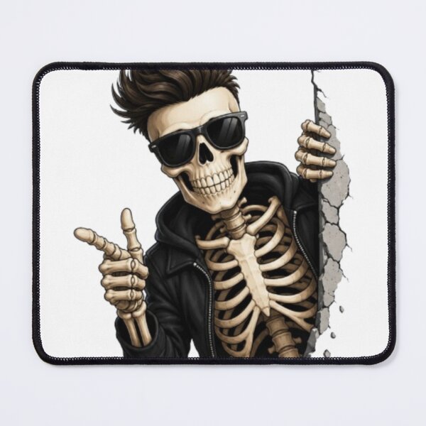 Item preview, Cool Skeleton Peeking Behind Wall designed and sold by Saeed  Ahmad.