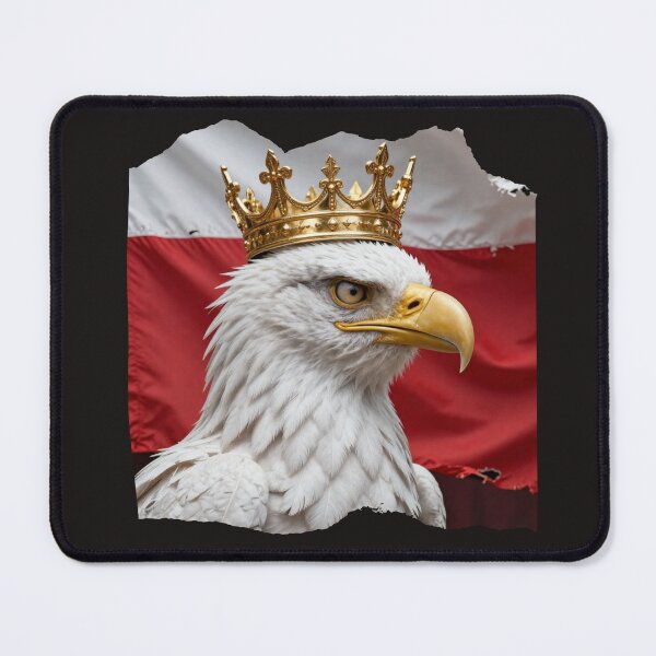 Item preview, The Polish eagle in a crown on the flag. designed and sold by The store under the battleship :).