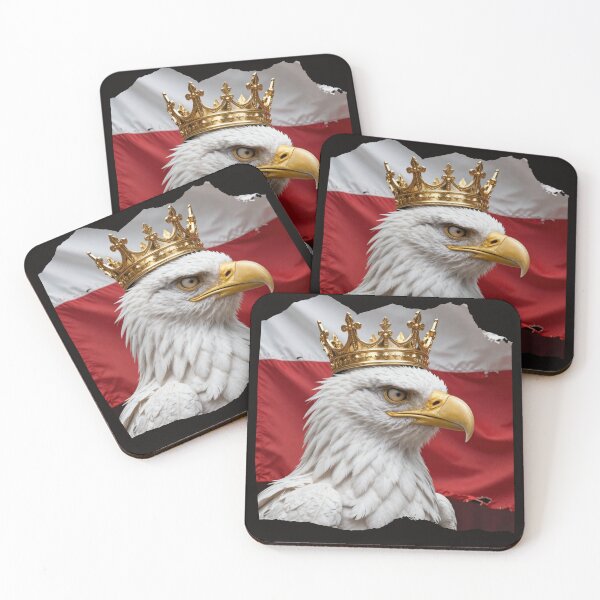 Item preview, The Polish eagle in a crown on the flag. designed and sold by The store under the battleship :).