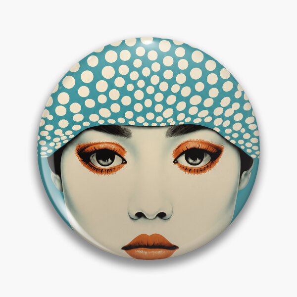 Item preview, Yayoi Kusama Polka Dot Portrait Iconic Art Graphic Art Japanese Contemporary Portrait Design designed and sold by scrambledpeg.