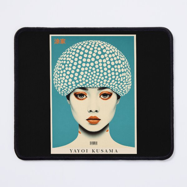 Item preview, Yayoi Kusama Polka Dot Portrait Iconic Art Graphic Art Japanese Contemporary Portrait Design designed and sold by scrambledpeg.
