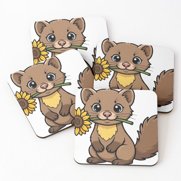 Item preview, Sunflower Marten Icon designed and sold by pumsquare.