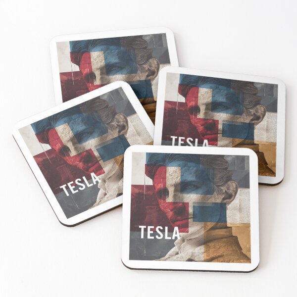 Item preview, Nikola Tesla – Inventor Collage Art Print | Electricity Genius Science Visionary Poster designed and sold by OzzFrequency.