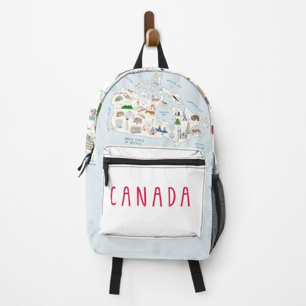 Item preview, Map Of Canada With Cute Country Symbols By Artist Carla Daly designed and sold by Carla Daly.