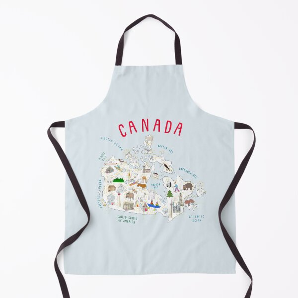 Item preview, Map Of Canada With Cute Country Symbols By Artist Carla Daly designed and sold by Carla Daly.