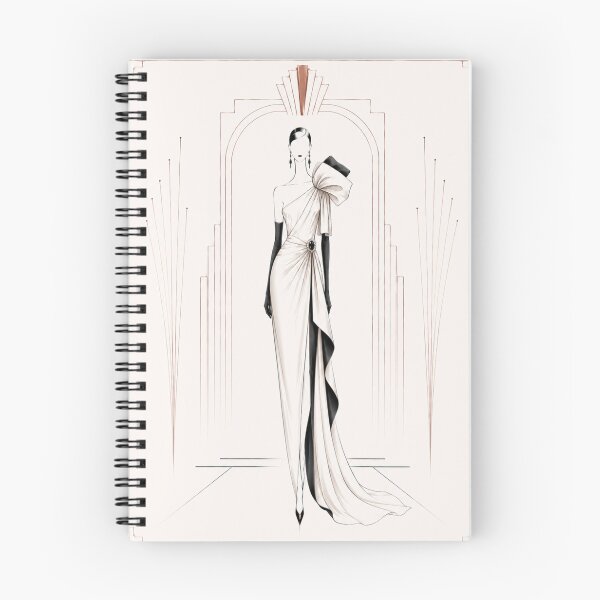 Item preview, Atelier – Tulle Blush | Luxury Art Deco Fashion Illustration. designed and sold by NewtBoo.
