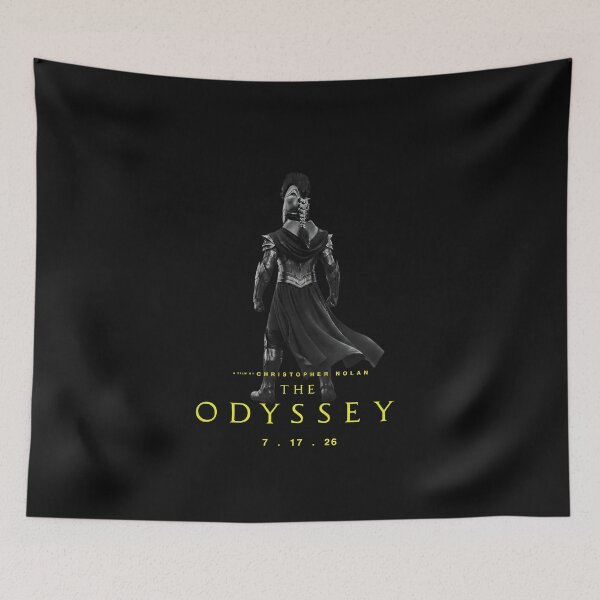 Item preview, The Odyssey Movie by Christopher Nolan - B&W Minimalist Graphic Tee designed and sold by RickStillDesigns.