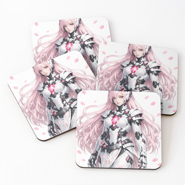 Item preview, Sakura Core Android Girl | Original Futuristic Japanese Mecha Anime Art designed and sold by Sticleg.