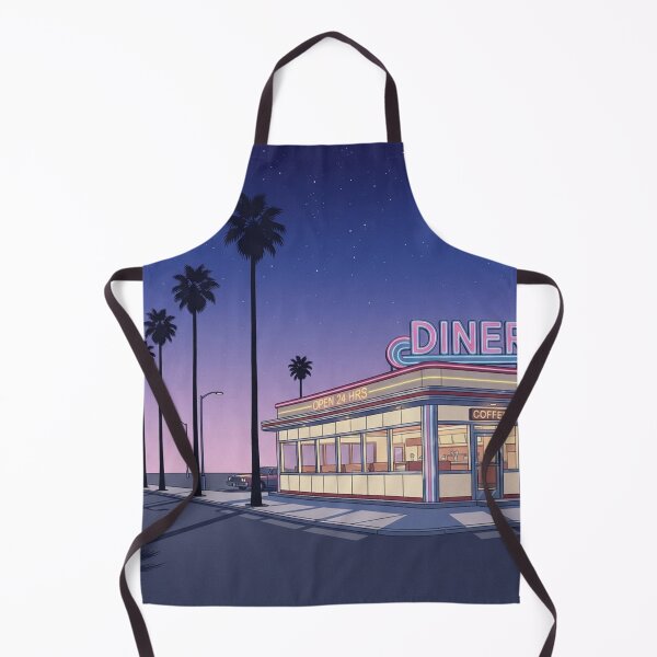 Item preview, Retro Neon Diner At Night designed and sold by jordanelucas.