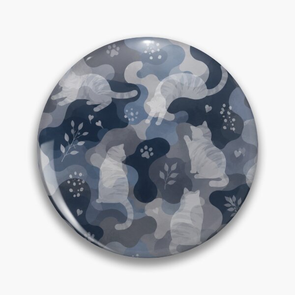 Item preview, Blueberry Midnight Cat Camouflage Pattern designed and sold by Mindworx21.