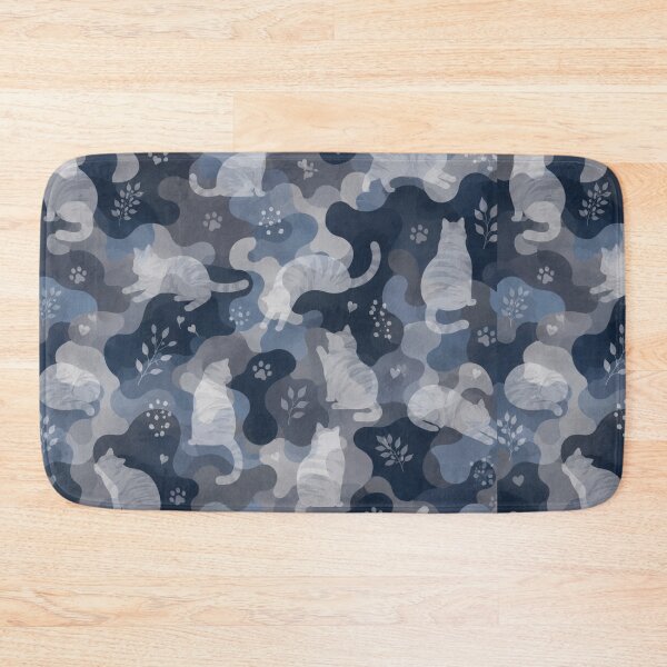 Item preview, Blueberry Midnight Cat Camouflage Pattern designed and sold by Mindworx21.