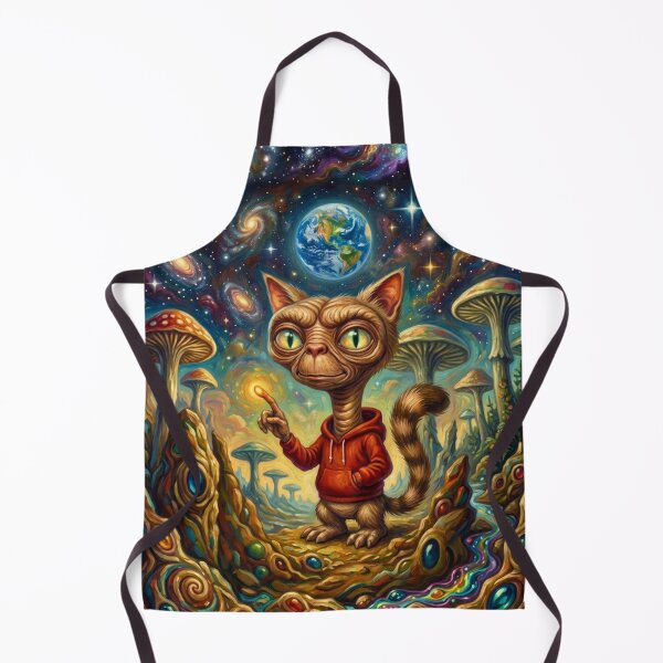 Artikelvorschau, Die kosmische Reise der psychedelischen ET-Katze entworfen und verkauft von HAPPY HARBOR DESIGN .