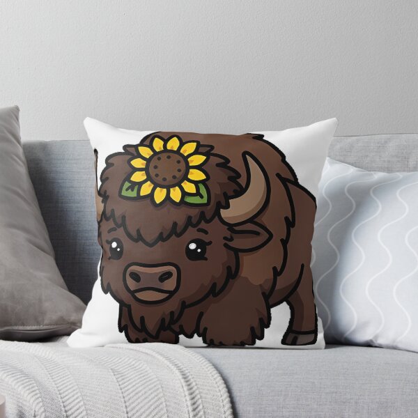 Item preview, Sunflower Bison Icon designed and sold by pumsquare.