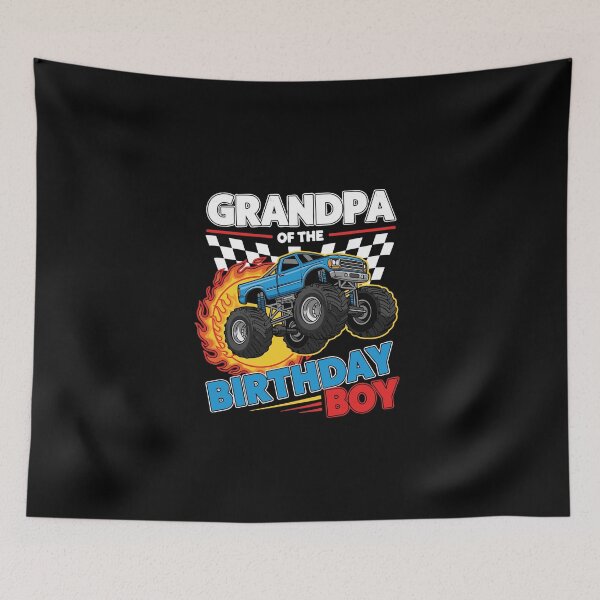 Item preview, Grandpa Of The Birthday Boy Monster Truck Grandfather Birthday Celebration designed and sold by PopStars1993.