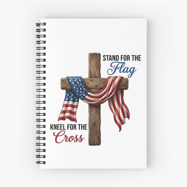 Item preview, Stand For The Flag Kneel For The Cross - Patriotic Christian American Flag designed and sold by raedattia.
