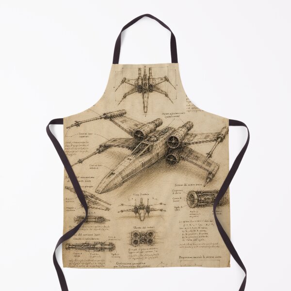 Item preview, Da Vinci X-Wing Blueprint designed and sold by DariuszWilkosz.