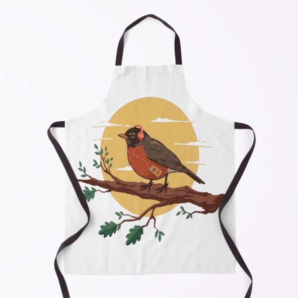 Item preview, Retro Songbird with Headphones Music Illustration designed and sold by My-Hoodies.