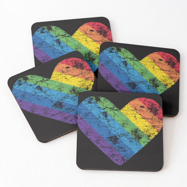 Item preview, LGBT Gay Lesbian Pride Flag Heart designed and sold by CosmoWaderty.