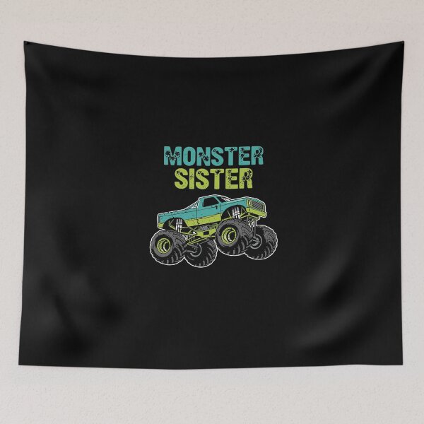 Item preview, Monster Sister Monster Truck Family Sibling Girls designed and sold by PopStars1993.