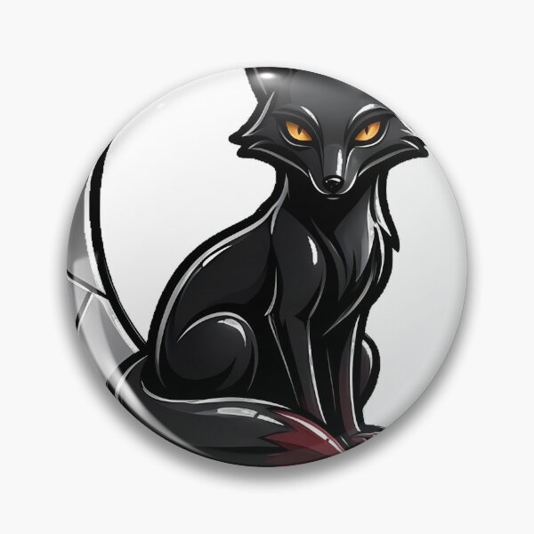 Item preview, Gothic Fox Crescent Moon Icon designed and sold by IllumeInk.